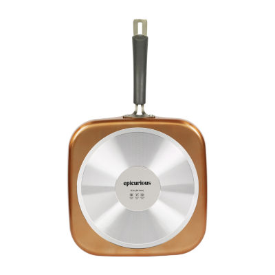 Epicurious Copper 12" Aluminum Nonstick Square Griddle