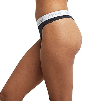 Hanes Originals Ultimate Cotton Stretch Women’s Thong Underwear Pack,  3-Pack 45UOBT - JCPenney