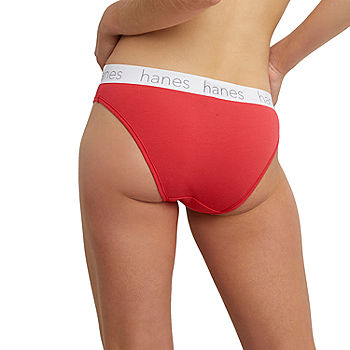 Hanes Originals Ultimate Women's Cotton Stretch Bikini Underwear - 3 Pack -  Gray, L - Smith's Food and Drug