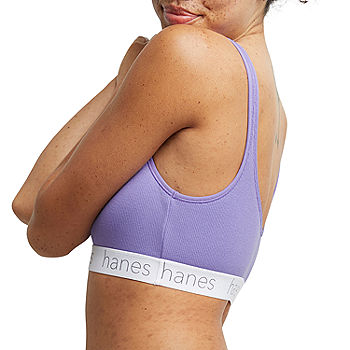 Hanes Originals Ultimate Stretch Cotton Women's Scoopneck Bralette, 2-Pack  DHO102