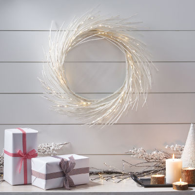 Indoor Pre-Lit Christmas Wreath - Number Of Lights - 60