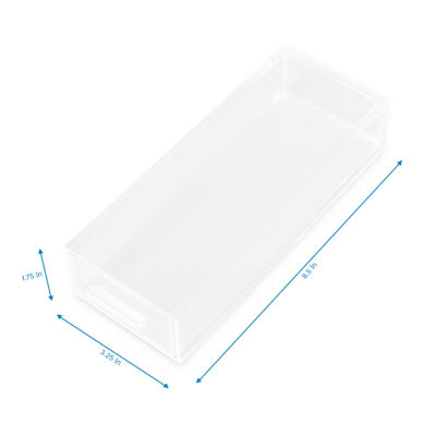 Home Expressions Small Acrylic Makeup 1-Drawer Single Compartment Drawer Storage
