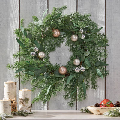 Indoor Christmas Wreath - Light Green