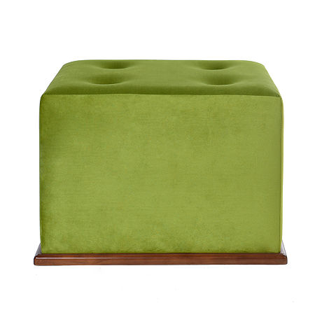 Dann Foley Ottoman, One Size, Green