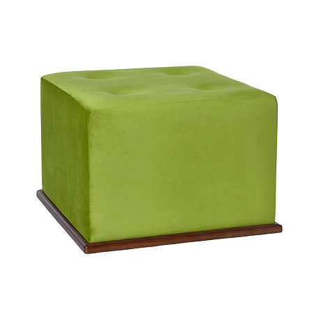 Dann Foley Ottoman, One Size, Green