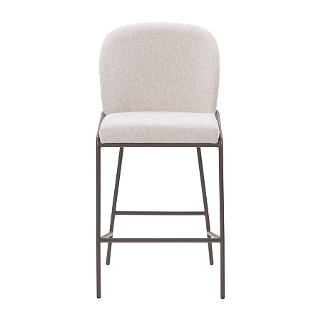 Blakeley Counter Height Upholstered Bar Stool, One Size, Gray