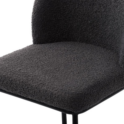 Boucle 2-pc. Counter Height Upholstered Bar Stool