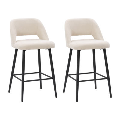 Talia 2pc. Counter Height Upholstered Bar Stool JCPenney
