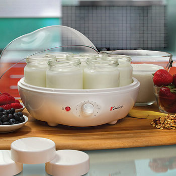 Automatic Ice Cream, Sorbet & Yogurt Maker with 4 Glass Ice Cream Cup -  Euro Cuisine Inc