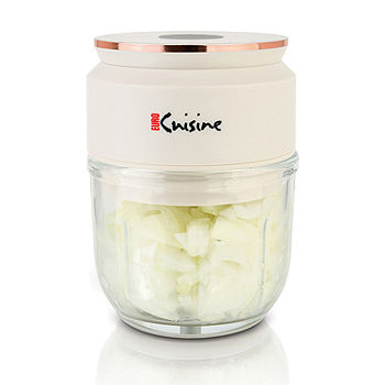 Euro Cuisine Mini Cordless/Rechargeable Chopper with USB Cord & Glass Bowl  MCG20GR - JCPenney