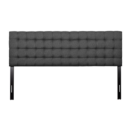 Valencia Height Adjustable Upholstered Headboard, One Size, Gray