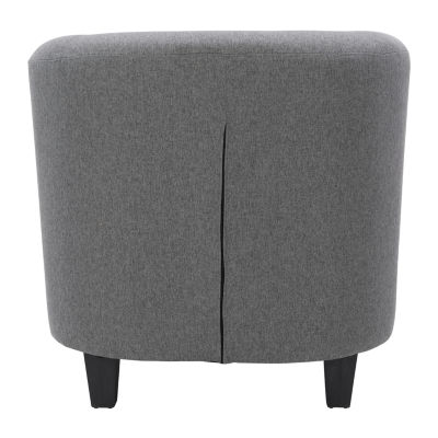 Corliving Elwood Upholstered Barrel Chair