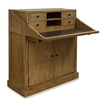 Everett Desk, One Size, Brown