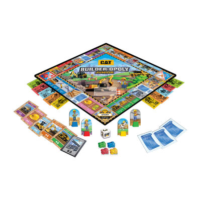 Masterpieces Puzzles Caterpillar - Builder Opoly Junior Board Game