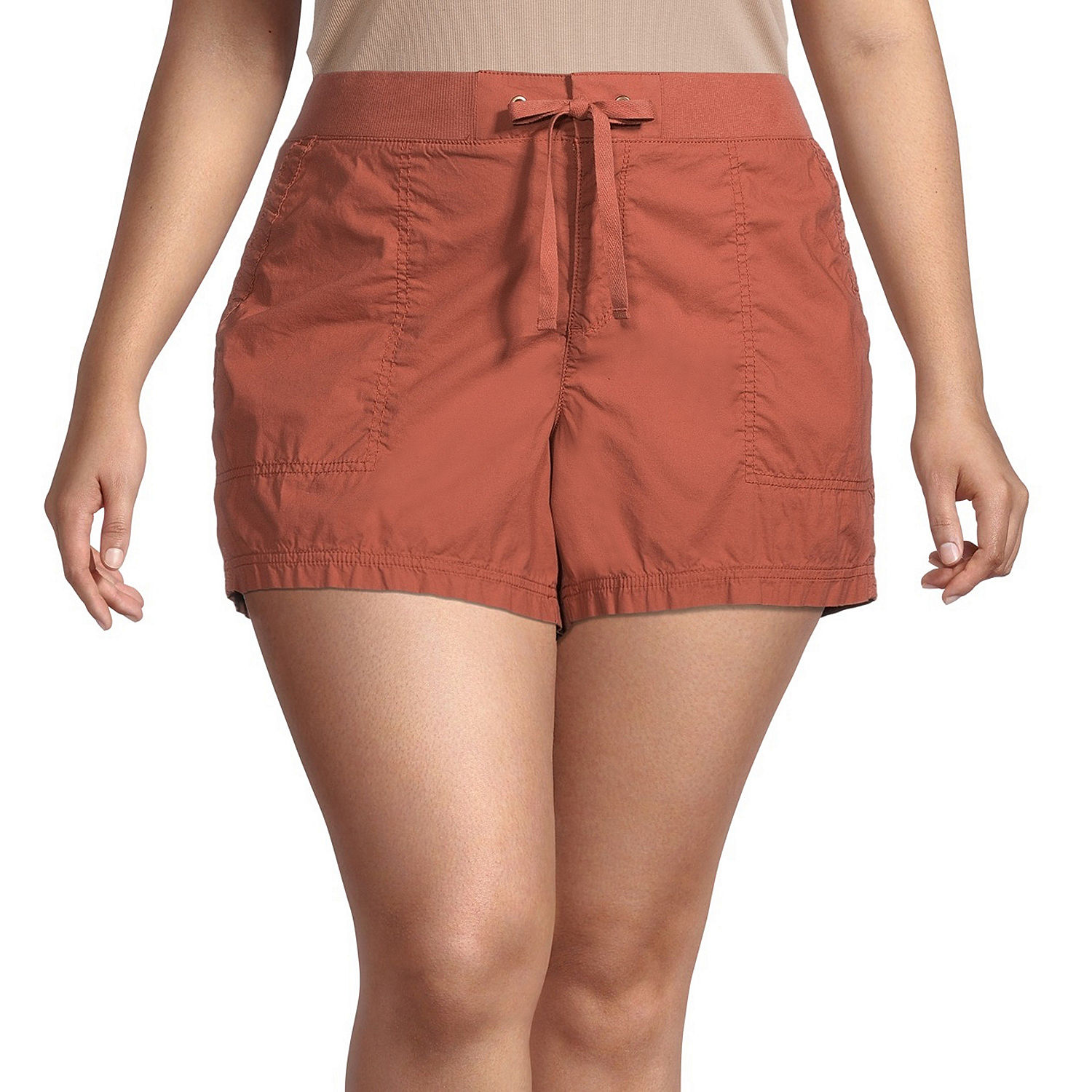 a.n.a Womens Mid Rise Soft Short-Plus - JCPenney