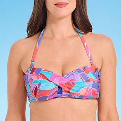 [GLOWNY] BANDEAU SWIM TOP ★大人気★ Women Bandeau Bikini Top Solid | Vilebrequin Women Swimwear