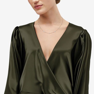 Gold Addiction Womens 10K Gold 17 Inch Link Chain Necklace