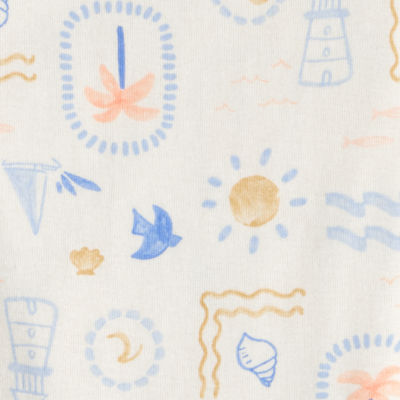 Carter's Baby Boys Round Neck Sleeveless Rib Knit 3-pc. Bodysuit