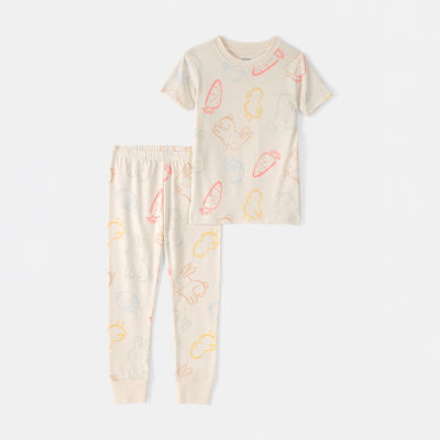 Carter's Easter Toddler Unisex Round Neck Short Sleeve 2-pc. Pajama Sets