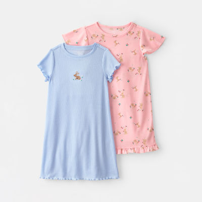 Carter's Toddler Round Neck Short Sleeve 2-pc. Nightgown