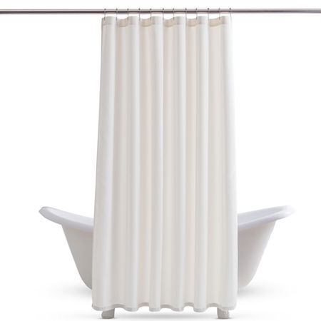 Fieldcrest Heritage Classic Stripe Shower Curtain In White