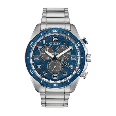 Drive from Citizen Mens Chronograph Silver Tone Stainless Steel Bracelet Watch At2440-51l