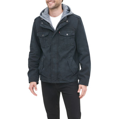 Levi's Mens Hooded Removable Hood Midweight Field Jacket
