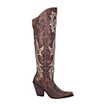 Dan Post Womens Jilted Block Heel Cowboy Boots, Color: Brown - JCPenney