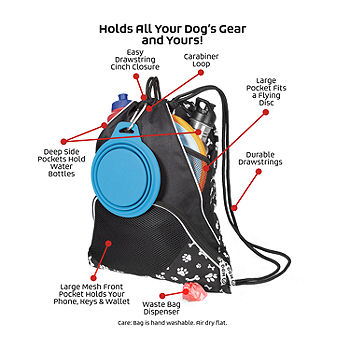 Mobile Dog Gear Dogssentials Drawstring Cinch Sack, Color: Multi