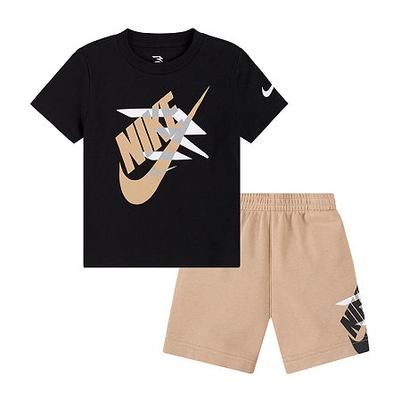 Nike 3BRAND by Russell Wilson Toddler Boys 2-pc. Short Set, 2t, Black