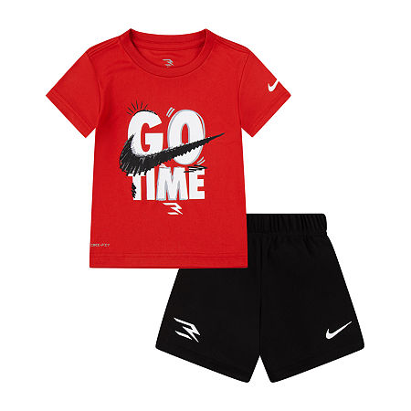 Nike 3BRAND by Russell Wilson Toddler Boys 2-pc. Short Set, 2t, Red