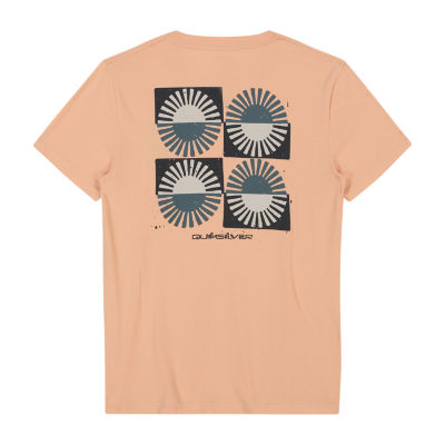Quiksilver Big Kid Boys Crew Neck Short Sleeve Regular Fit Graphic T-Shirt