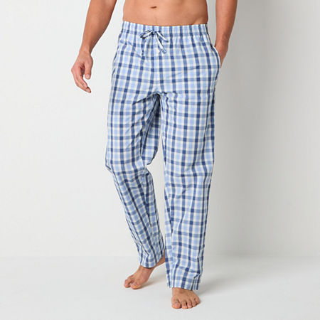 St. John's Bay Mens Poplin Pajama Pants, Xx-large, Blue