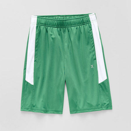 Xersion Pull-On Little & Big Boys Moisture Wicking Basketball Short, M (10-12) Husky, Green