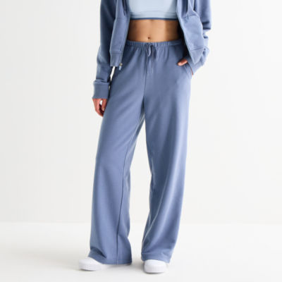 Xersion Womens French Terry Wide Leg Mid Rise Regular Fit Active Pull-On Pant