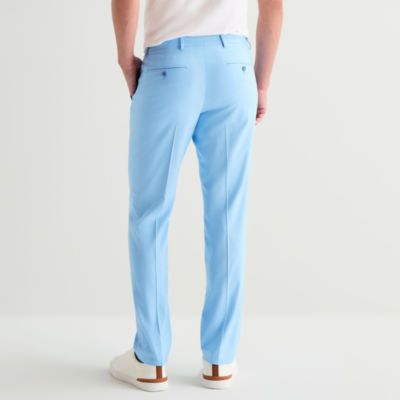 J. Ferrar Ultra Comfort Mens Stretch Fabric Slim Fit Flat Front Suit Pant