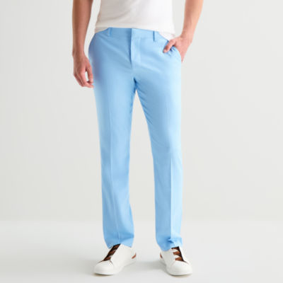 J. Ferrar Ultra Comfort Mens Stretch Fabric Slim Fit Flat Front Suit Pant