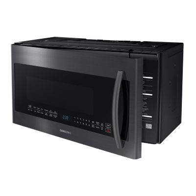 Samsung 2.1 cu. ft. PowerGrill™ Over-the-Range Microwave with Ceramic Enamel Interior and Glass Touch Controls