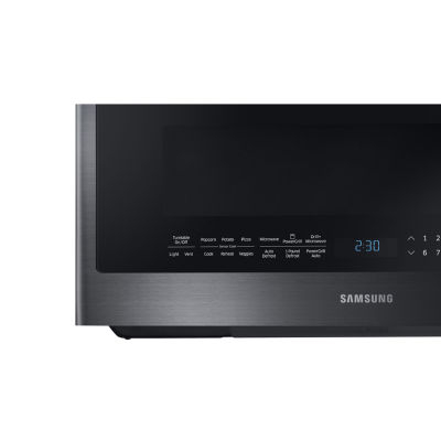 Samsung 2.1 cu. ft. PowerGrill™ Over-the-Range Microwave with Ceramic Enamel Interior and Glass Touch Controls