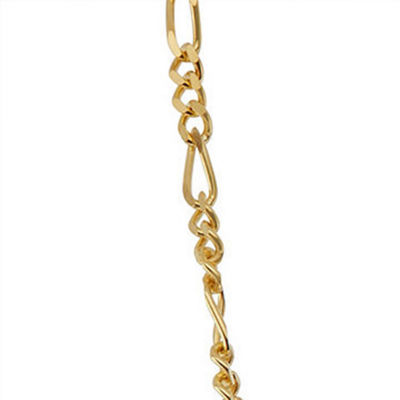 Girls 15 Inch 14K Gold Over Silver Link Necklace