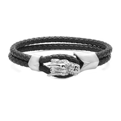 Mens Stainless Steel Wrap Bracelet