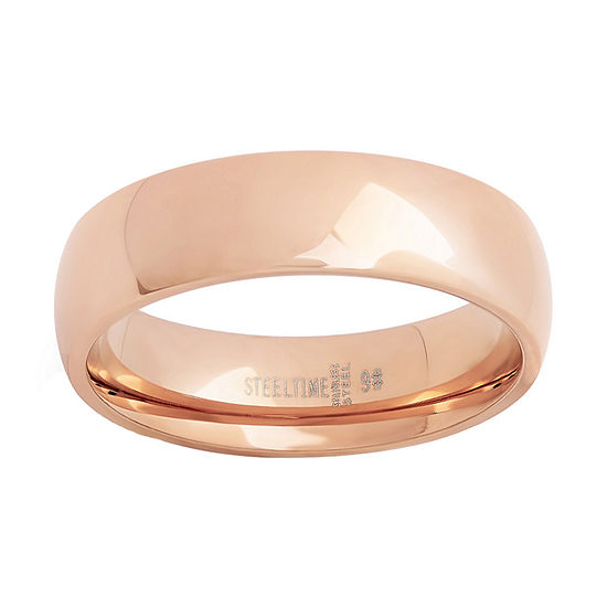 Mens 18K Gold over Stainless Steel Band