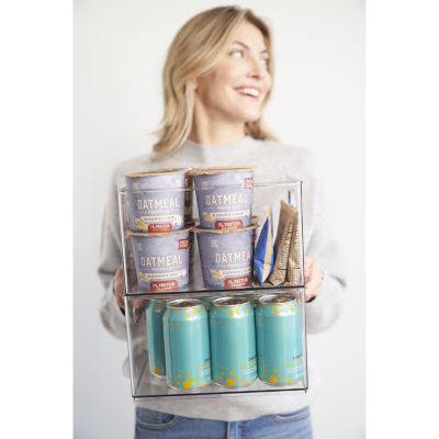 Home Expressions 2-pc. Single Compartment Stackable Storage Bin