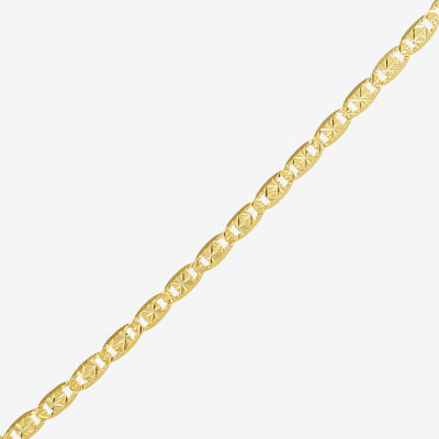 Made in Italy 10K Gold 16 Inch Solid Valentino Chain Necklace