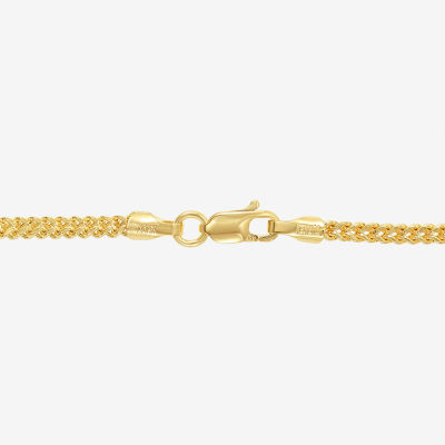 14K Gold 22 Inch Solid Link Chain Necklace