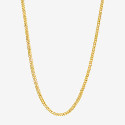 14K Gold Inch Solid Link Chain Necklace
