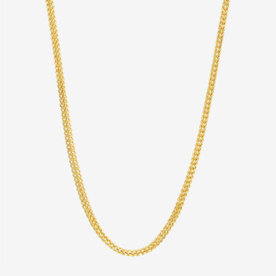 14K Gold 22 Inch Solid Link Chain Necklace