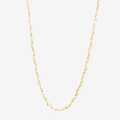 10K Gold 18 Inch Solid Fashion Chain Necklace