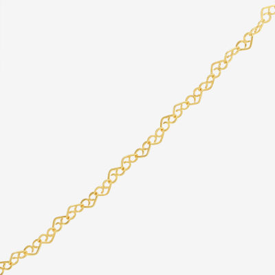 10K Gold 18 Inch Solid Fashion Chain Necklace