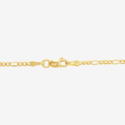 14K Gold 16 Inch Hollow Figaro Chain Necklace